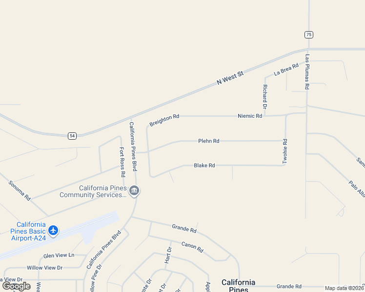 map of restaurants, bars, coffee shops, grocery stores, and more near 214 Plehn Road in Alturas