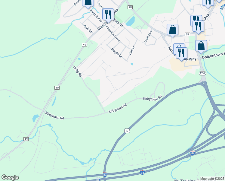 map of restaurants, bars, coffee shops, grocery stores, and more near 11 Schindler Court in Middletown