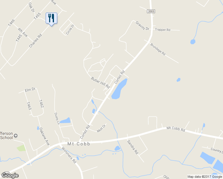 map of restaurants, bars, coffee shops, grocery stores, and more near 52 Butler Hill Road in Mount Cobb