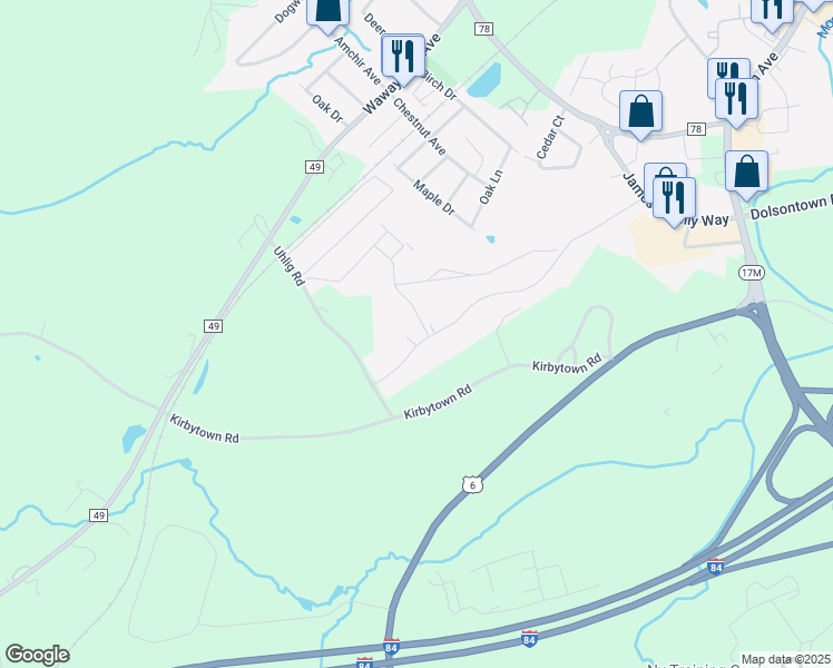 map of restaurants, bars, coffee shops, grocery stores, and more near 11 Schindler Court in Middletown