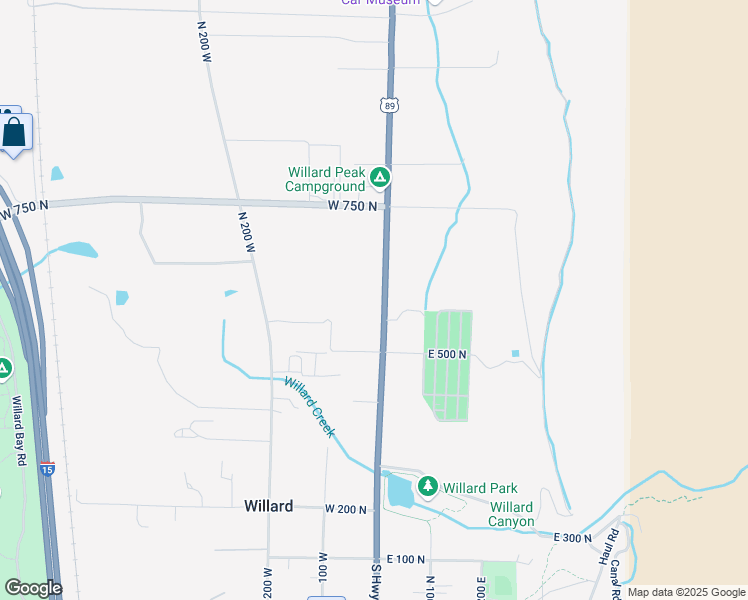 map of restaurants, bars, coffee shops, grocery stores, and more near 597 North Main Street in Willard