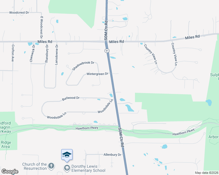 map of restaurants, bars, coffee shops, grocery stores, and more near 5170 Ohio 91 in Solon