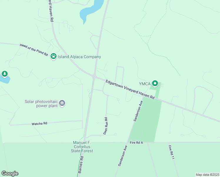 map of restaurants, bars, coffee shops, grocery stores, and more near 134 Edgartown Vineyard Haven Road in Oak Bluffs