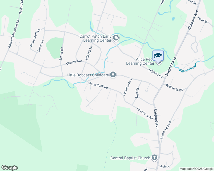 map of restaurants, bars, coffee shops, grocery stores, and more near 239 Fans Rock Road in Hamden