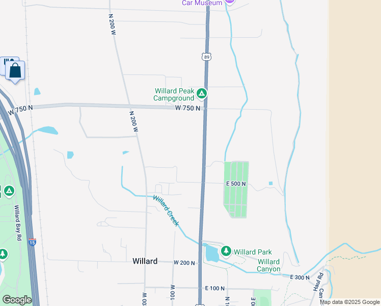 map of restaurants, bars, coffee shops, grocery stores, and more near 597 North Main Street in Willard