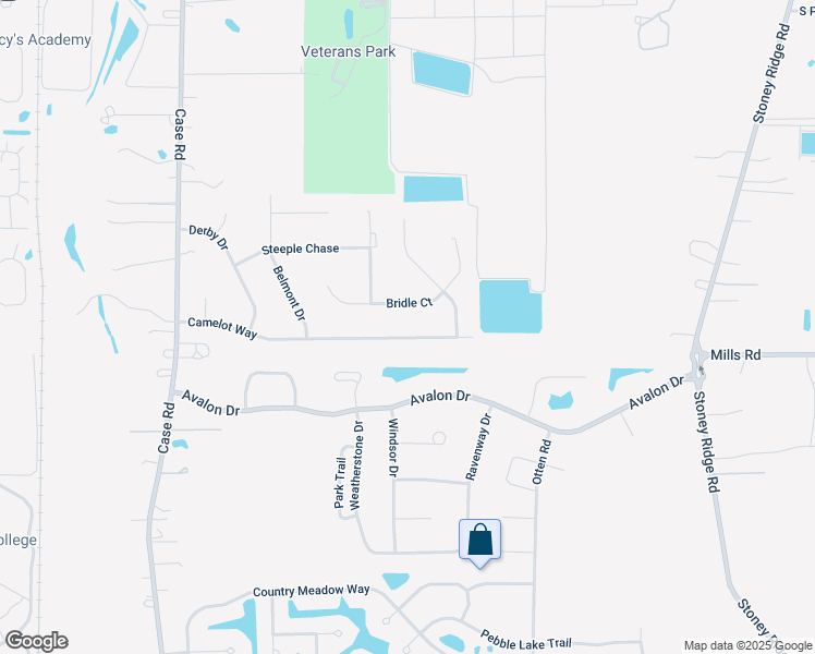 map of restaurants, bars, coffee shops, grocery stores, and more near 38810 Camelot Way in Avon