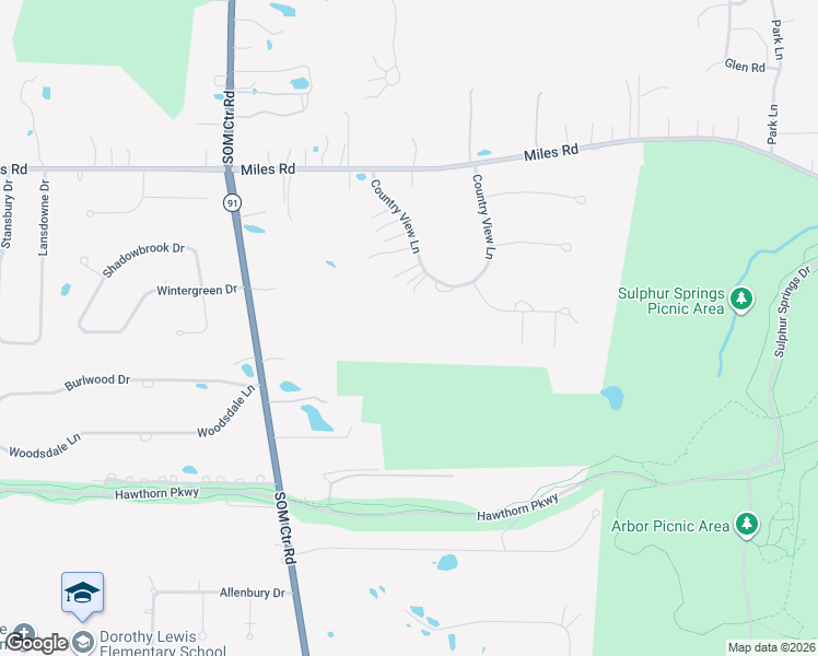 map of restaurants, bars, coffee shops, grocery stores, and more near 34000 Country View Lane in Solon