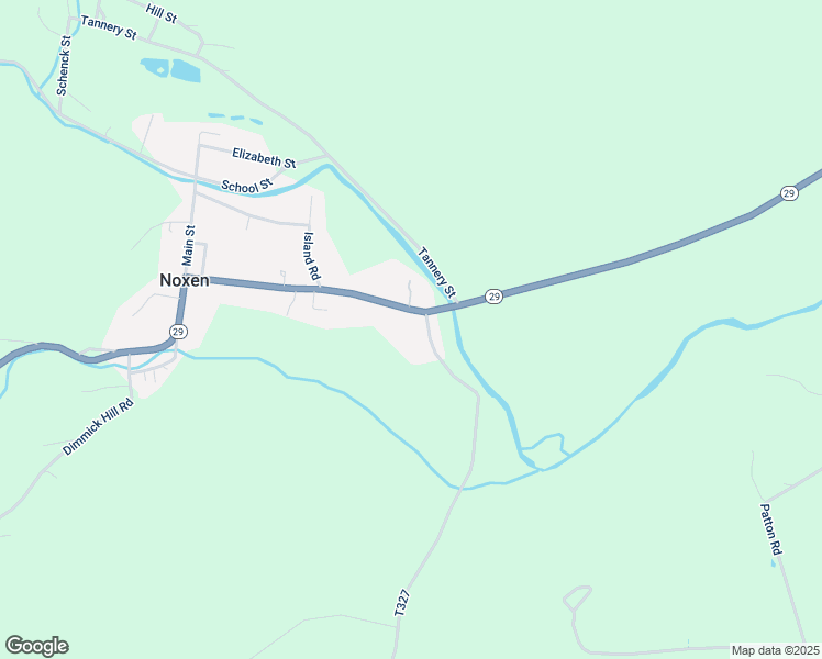 map of restaurants, bars, coffee shops, grocery stores, and more near 108 Maple Street in Noxen