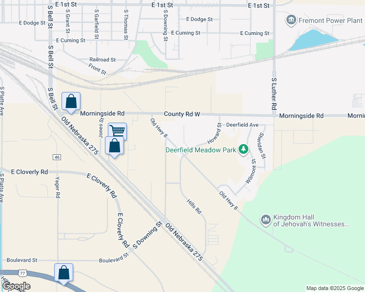 map of restaurants, bars, coffee shops, grocery stores, and more near 1021 South Howard Street in Fremont