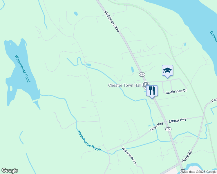 map of restaurants, bars, coffee shops, grocery stores, and more near 94-96 Goose Hill Road in Chester