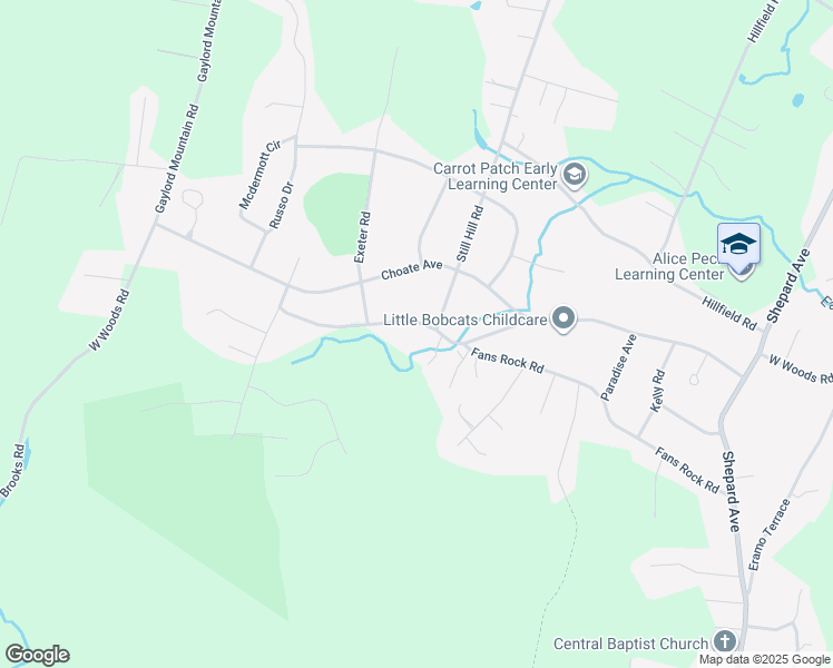 map of restaurants, bars, coffee shops, grocery stores, and more near 845 West Woods Road in Hamden