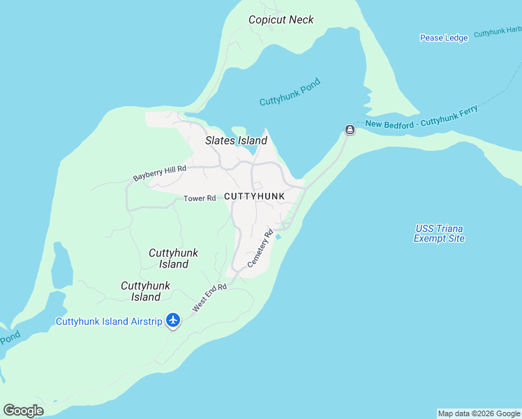 map of restaurants, bars, coffee shops, grocery stores, and more near 3 Broadway in Gosnold