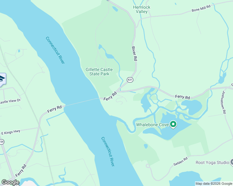 map of restaurants, bars, coffee shops, grocery stores, and more near 10 Geer Hill Road in Lyme