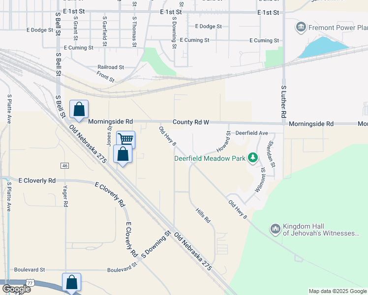 map of restaurants, bars, coffee shops, grocery stores, and more near 1973 Old Highway 8 in Fremont
