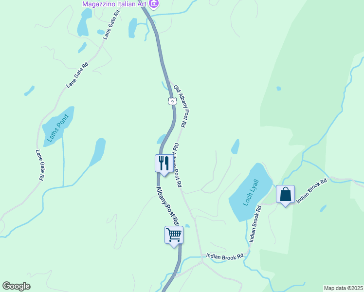 map of restaurants, bars, coffee shops, grocery stores, and more near 1238 Old Albany Post Road in Philipstown