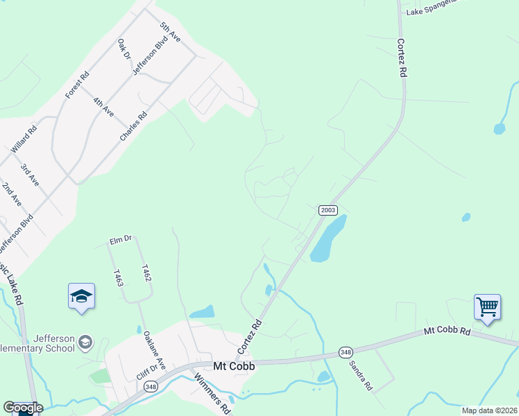 map of restaurants, bars, coffee shops, grocery stores, and more near Butler Hill Road in Mount Cobb