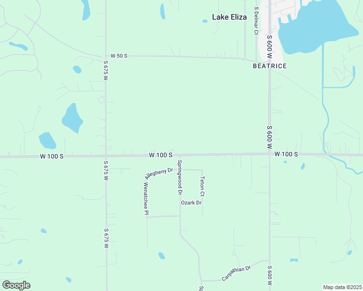 map of restaurants, bars, coffee shops, grocery stores, and more near 645 West 100 South in Hebron