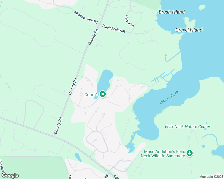 map of restaurants, bars, coffee shops, grocery stores, and more near 6 Wood Duck Way in Oak Bluffs