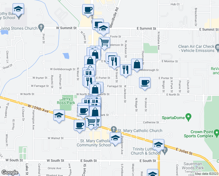 216 North Sherman Street, Crown Point IN Walk Score