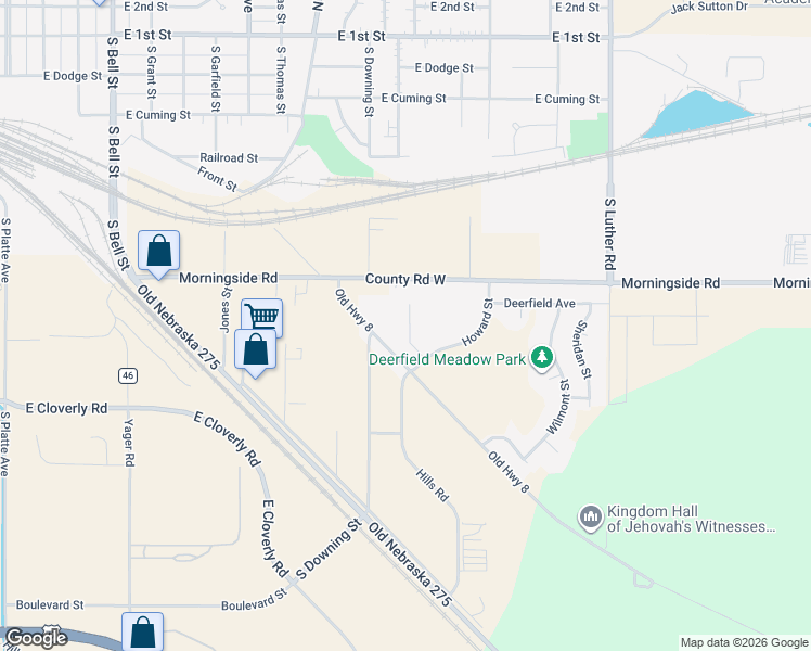 map of restaurants, bars, coffee shops, grocery stores, and more near 1973 Old Highway 8 in Fremont