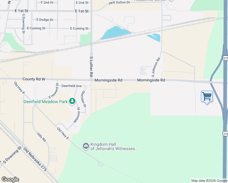 map of restaurants, bars, coffee shops, grocery stores, and more near 3008 East Morningside Road in Fremont