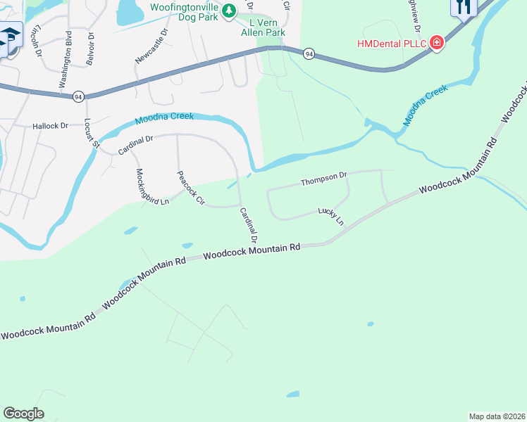 map of restaurants, bars, coffee shops, grocery stores, and more near 4 Cardinal Drive in Washingtonville