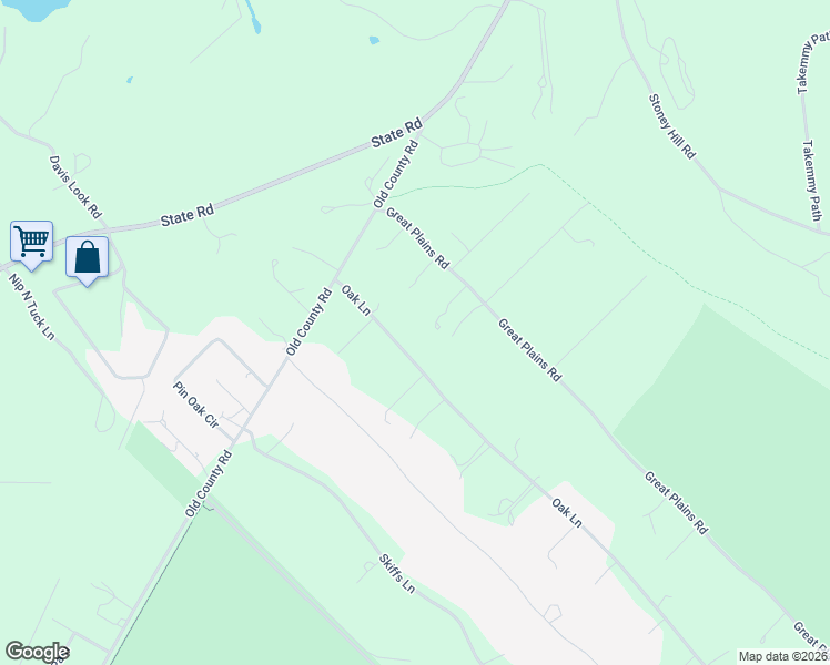 map of restaurants, bars, coffee shops, grocery stores, and more near 36 Oak Lane in West Tisbury