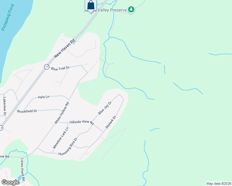 map of restaurants, bars, coffee shops, grocery stores, and more near 52 Blue Jay Drive in Northford