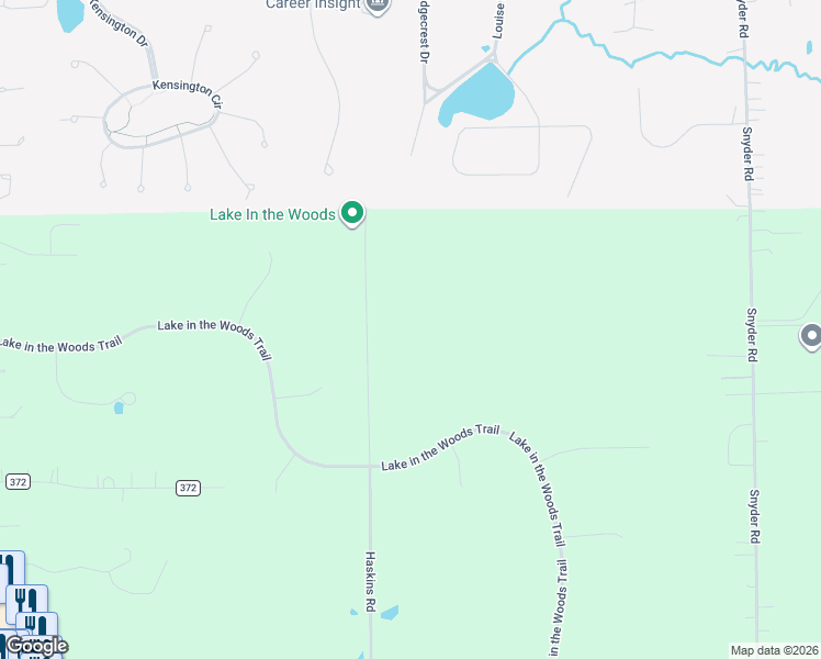 map of restaurants, bars, coffee shops, grocery stores, and more near 16445 Haskins Road in Chagrin Falls