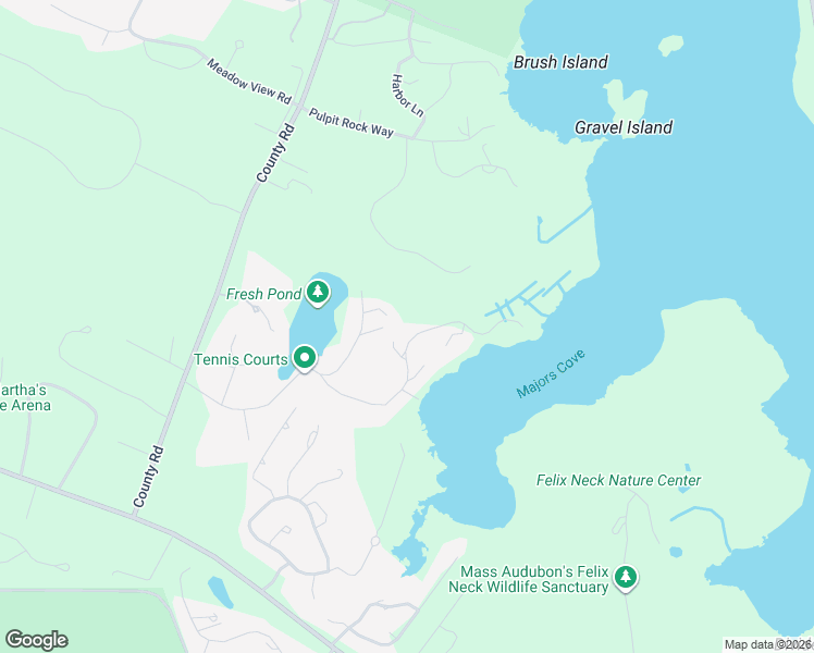 map of restaurants, bars, coffee shops, grocery stores, and more near 30 Sengekontacket Road in Edgartown