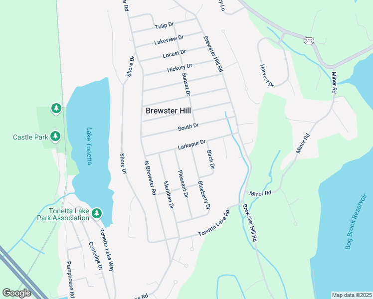map of restaurants, bars, coffee shops, grocery stores, and more near 88 Blueberry Drive in Brewster