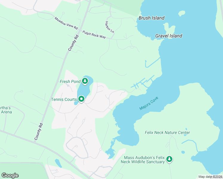 map of restaurants, bars, coffee shops, grocery stores, and more near 30 Sengekontacket Road in Edgartown