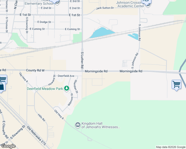 map of restaurants, bars, coffee shops, grocery stores, and more near 2748 Morningside Road in Fremont