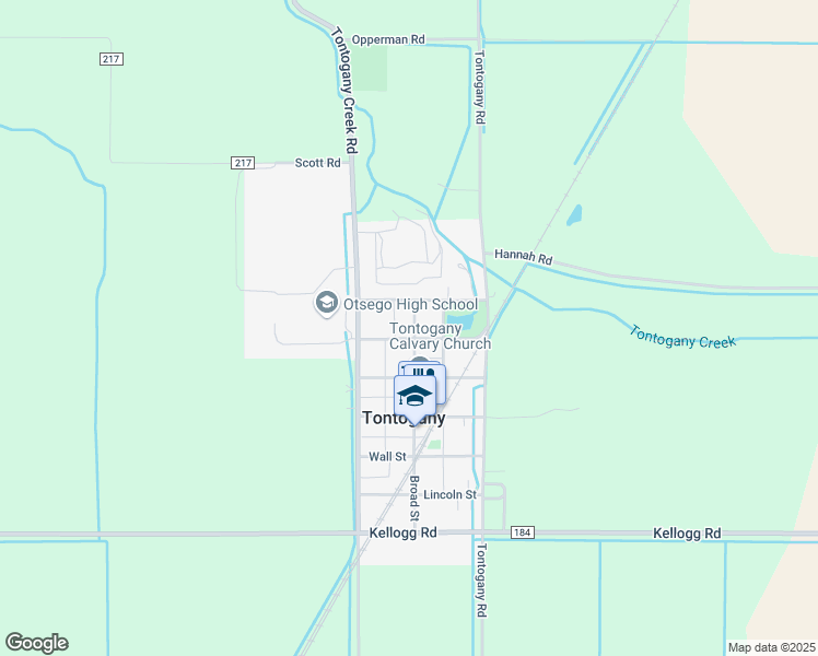 map of restaurants, bars, coffee shops, grocery stores, and more near 18423 Broad Street in Bowling Green