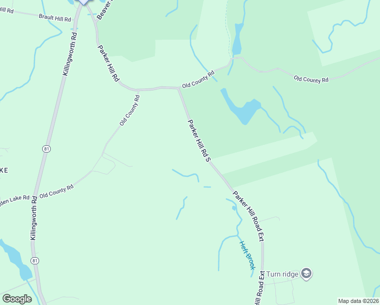 map of restaurants, bars, coffee shops, grocery stores, and more near 61 Parker Hill Road South in Haddam