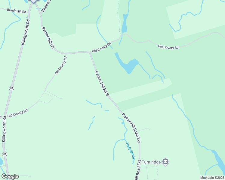 map of restaurants, bars, coffee shops, grocery stores, and more near 61 Parker Hill Road South in Haddam