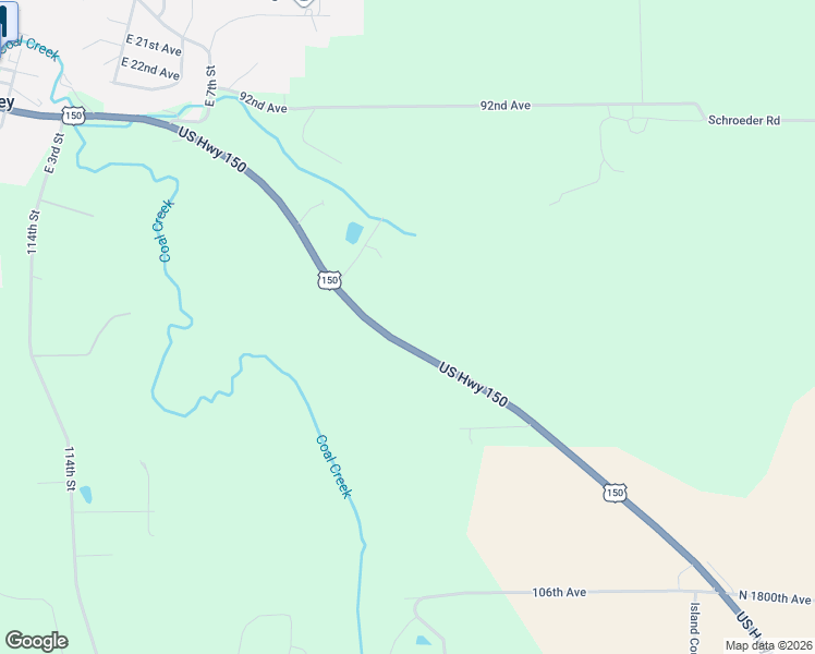 map of restaurants, bars, coffee shops, grocery stores, and more near 9821 U.S. 150 in Coal Valley