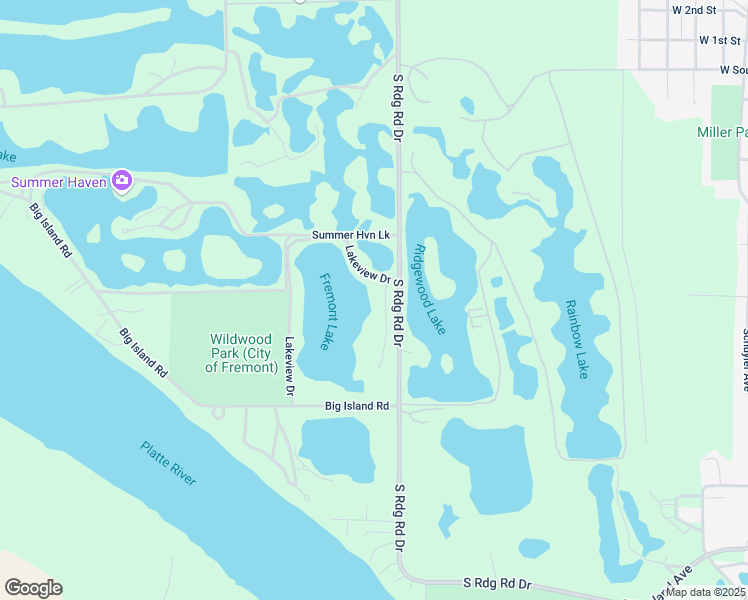 map of restaurants, bars, coffee shops, grocery stores, and more near 107 Lakeshore Drive in Fremont