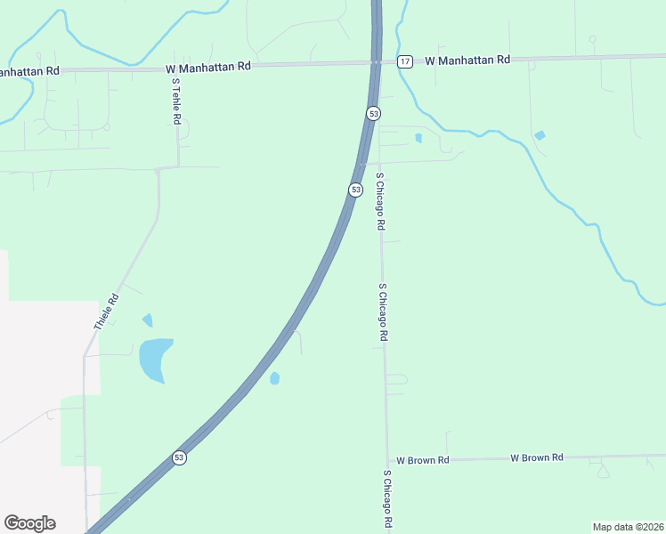 map of restaurants, bars, coffee shops, grocery stores, and more near 25379-25483 Highway 53 in Elwood