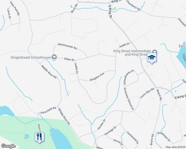 map of restaurants, bars, coffee shops, grocery stores, and more near 17 Bragdon Avenue in Danbury