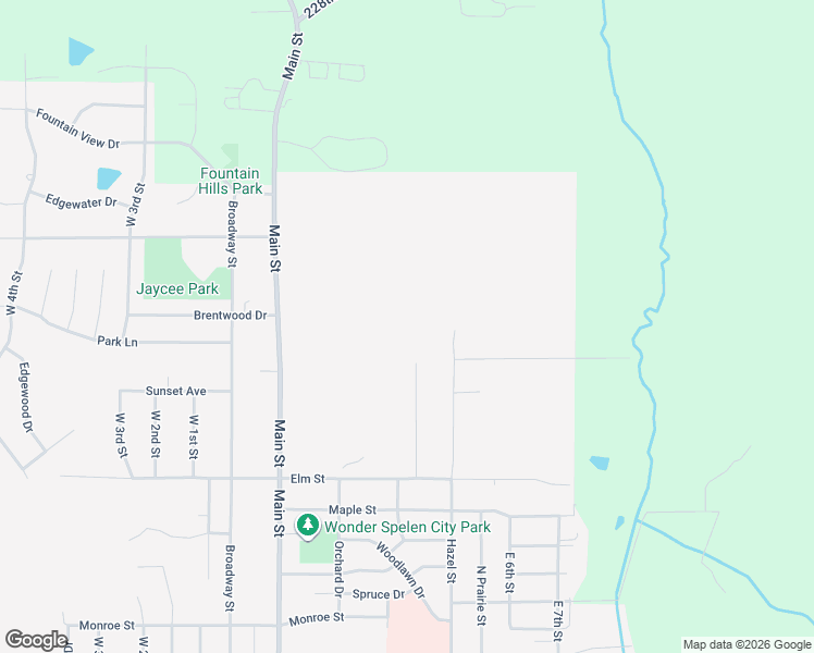 map of restaurants, bars, coffee shops, grocery stores, and more near 1448 Country Club Drive in Pella