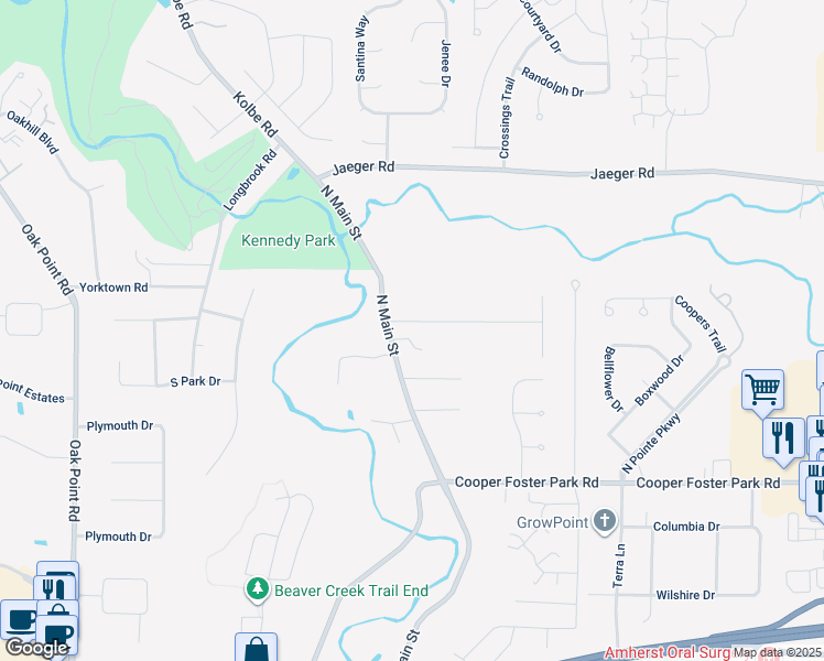 map of restaurants, bars, coffee shops, grocery stores, and more near 110 Habant Road in Amherst
