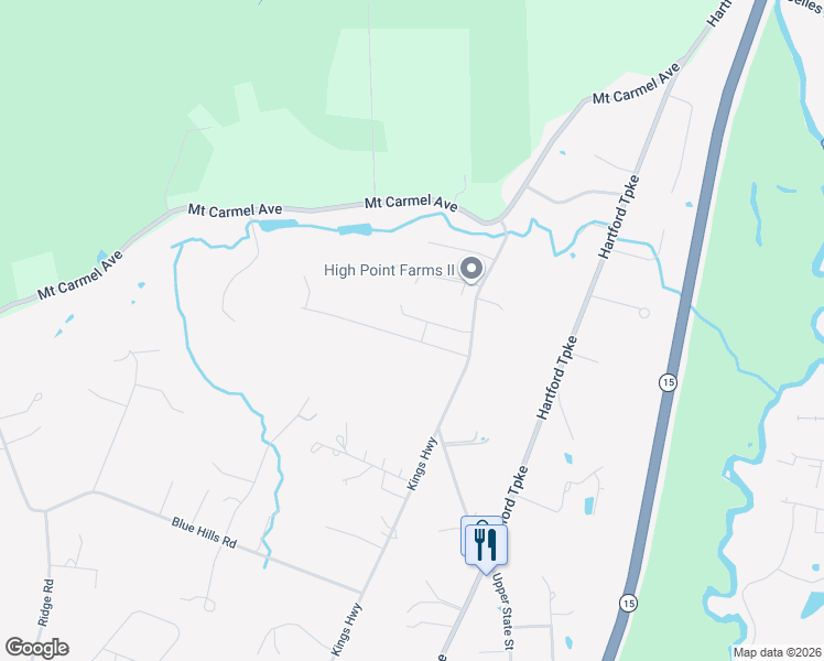 map of restaurants, bars, coffee shops, grocery stores, and more near 10 Legrand Road in North Haven