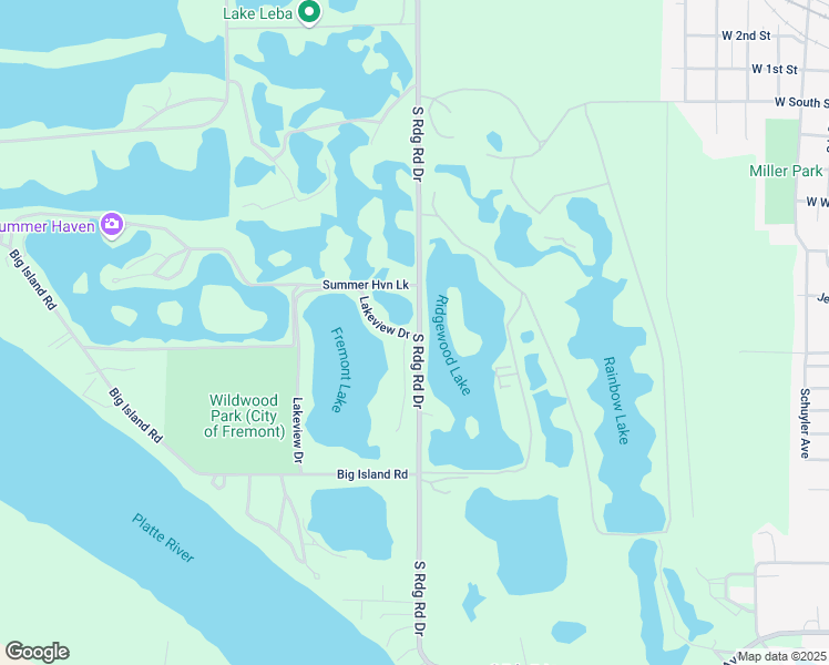 map of restaurants, bars, coffee shops, grocery stores, and more near 107 Lakeshore Drive in Fremont