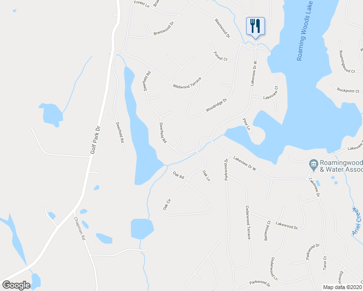 map of restaurants, bars, coffee shops, grocery stores, and more near 679 Vista Court in Hamlin