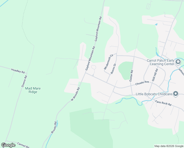 map of restaurants, bars, coffee shops, grocery stores, and more near 331 Gaylord Mountain Road in Hamden