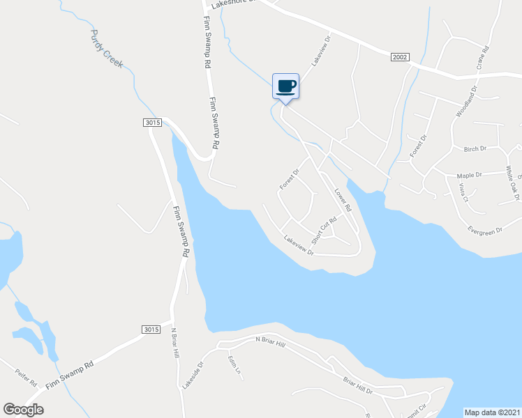 map of restaurants, bars, coffee shops, grocery stores, and more near 6 Lakeview Dr in Lakeville
