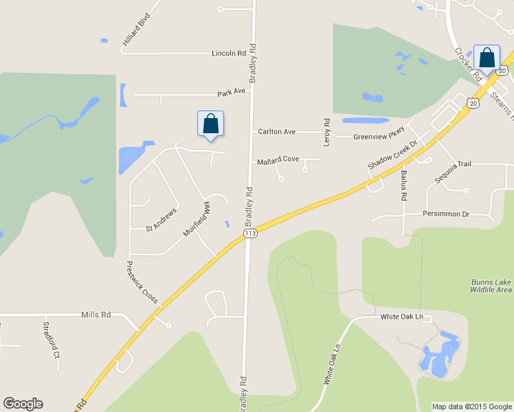 map of restaurants, bars, coffee shops, grocery stores, and more near 4523 Bradley Rd in Westlake