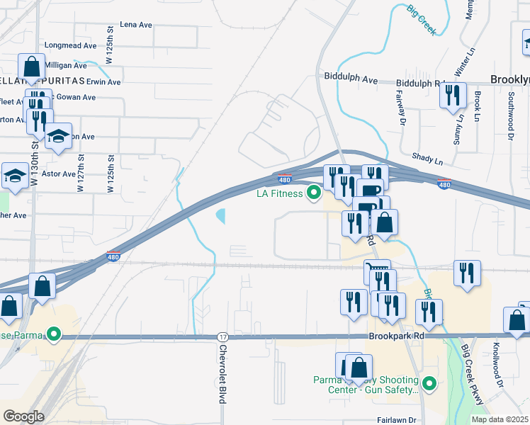 map of restaurants, bars, coffee shops, grocery stores, and more near 4900 Tiedeman Road in Brooklyn