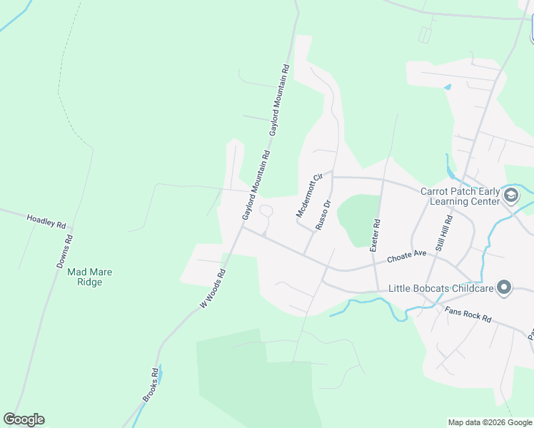 map of restaurants, bars, coffee shops, grocery stores, and more near 331 Gaylord Mountain Road in Hamden